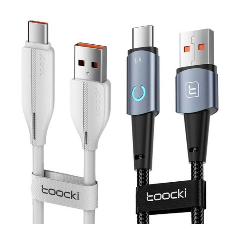 Toocki 6A USB A to C타입 고속 충전케이블 2m+1m 2개 구성