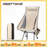 알리익스프레스 추천상품 WESTTUNE 휴대용 접이식 캠핑 의자, 머리 받침 포함